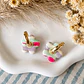 🌸 Aritos Flor Pastel 🍰 Reversible  - Miniatura 2