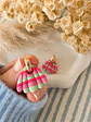 🌷 Aritos Charm Rayas Rosa & Menta 🌷 - Miniatura 2