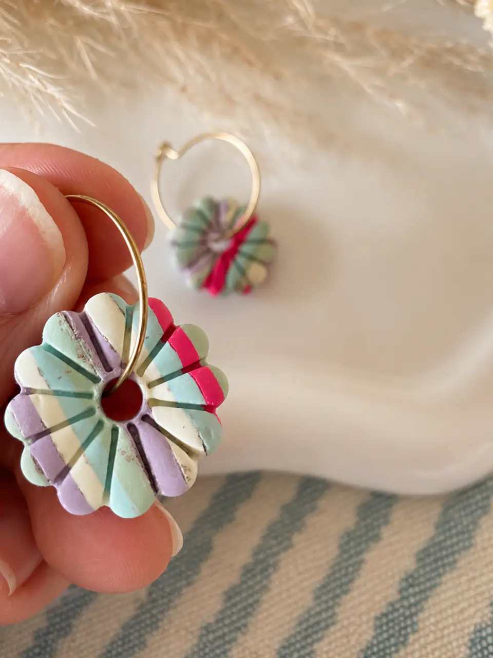 🌸 Flor Pastel Charm Reversible - Mini 2