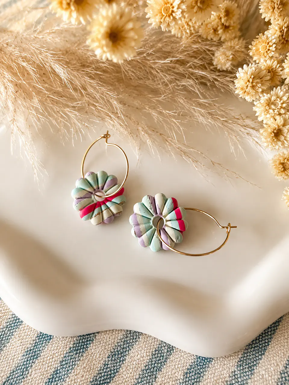 🌸 Flor Pastel Charm Reversible - Mini 1