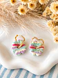 🌈✨ Aritos Flor Arcoíris Pastel 🍰  - Miniatura 3
