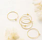 💛💕 Aritos Flor Corazones Charm - Miniatura 5