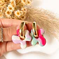 🌈✨ Aritos Flor Pastel Candy Charm - Miniatura 1
