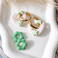 Pack Aritos Intercambiables – Tortuguitas Mint 🐢💚 - Miniatura 1