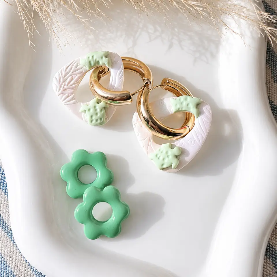 Pack Aritos Intercambiables – Tortuguitas Mint 🐢💚 1