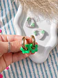 Pack Aritos Intercambiables – Tortuguitas Mint 🐢💚 - Miniatura 3