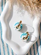 Pack Aritos Intercambiables – Flores Celeste 🌼🩵 - Miniatura 2