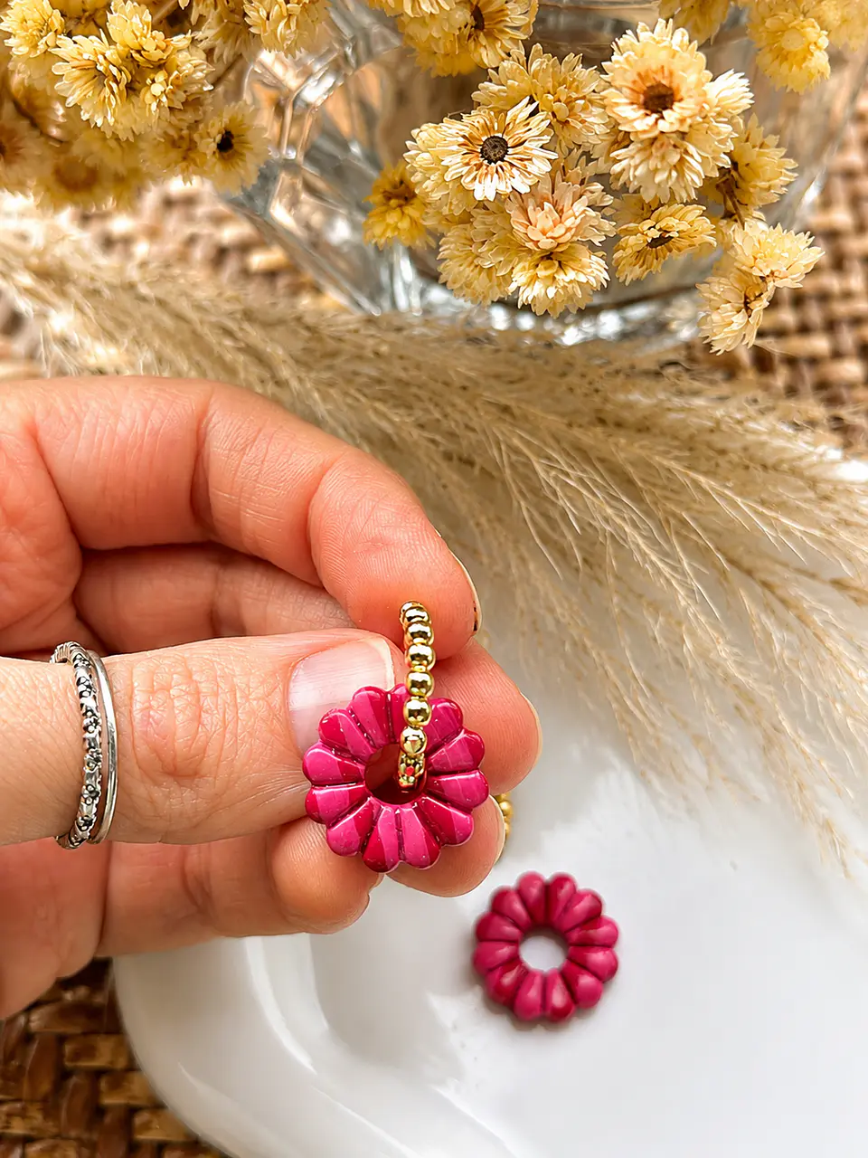 Charm Flor Fucsia Mini 2