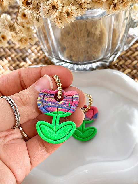 🌷 Charm Flor Tulipan Acuarela🌷