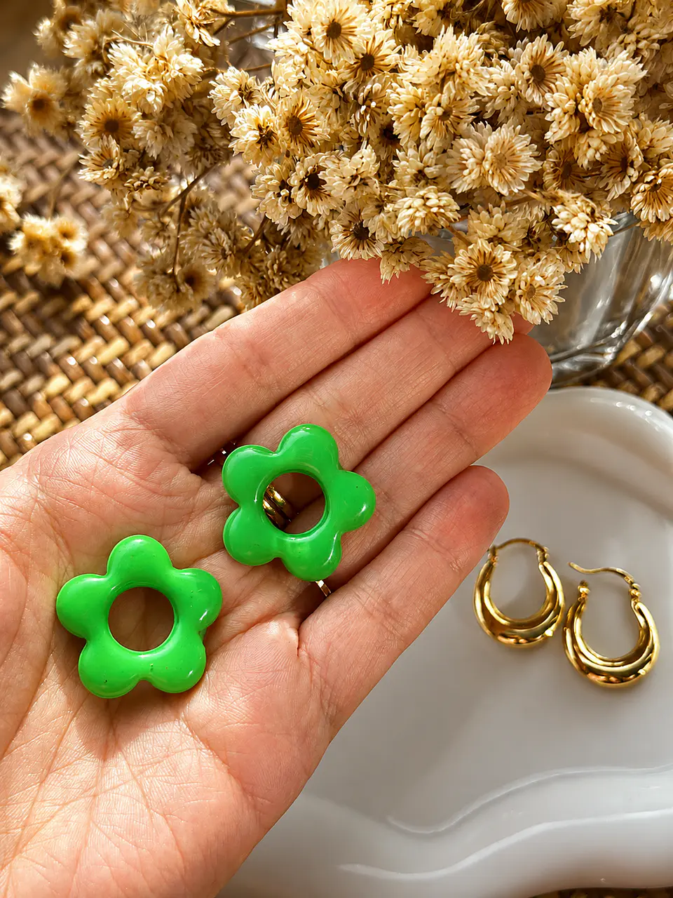 🌼 Charm Flor Verde  🌼 3