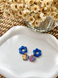 🌼 Charm Flor Azul con Colgante Acuarela 🌼 - Miniatura 2