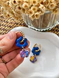 🌼 Charm Flor Azul con Colgante Acuarela 🌼 - Miniatura 1