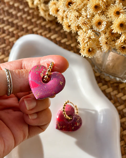 💗 Charm Corazón Fucsia 💗 