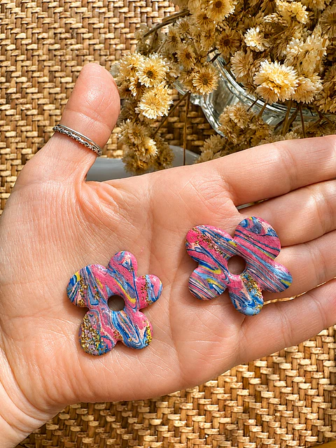 🌸 Charm Flor Marmolada Multicolor 🌸