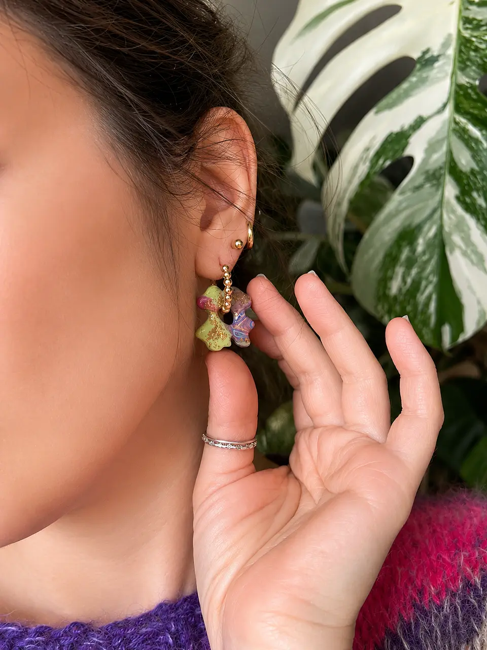 💚Charm Flor Verde Lima Multicolor 💚 3