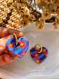 💙 Charm Corazón Flores Pop Reversibles 💙 Talla L - Miniatura 1