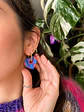💙 Charm Corazón Flores Pop Reversibles 💙 Talla M Mate - Miniatura 3