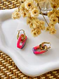 💗 Charm Eslabón Fucsia y Lila 💜 Tamaño S - Miniatura 2