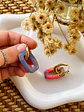 💗 Charm Eslabón Fucsia y Lila 💜 Tamaño S - Miniatura 4
