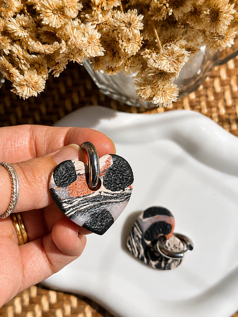 🐆 Charm Corazón Animal Print Reversible 🐆