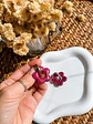 🐆 Charm Flor Borgoña Reversible 🐆 - Miniatura 3
