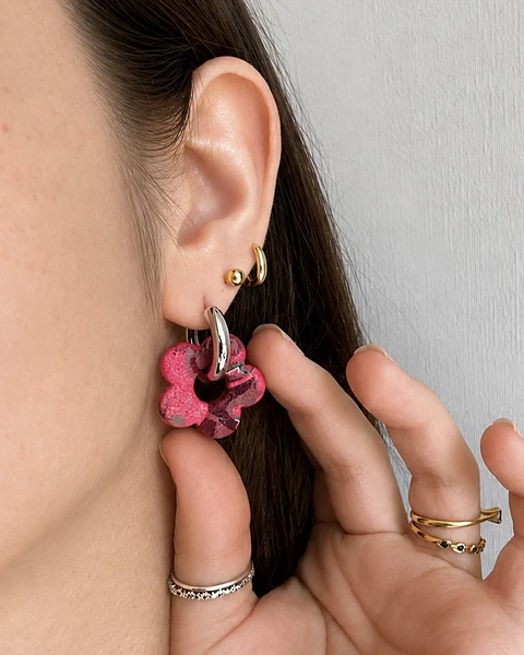🐆 Charm Flor Rosa Animal Print Reversible 🐆