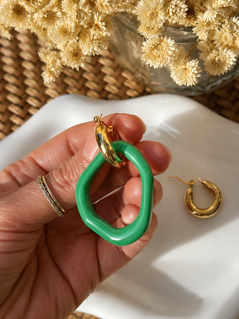 💚 Charm Aro Orgánico Verde 💚