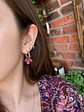 🐆 Charm Flor Animal Print Borgoña 🐆 - Miniatura 2