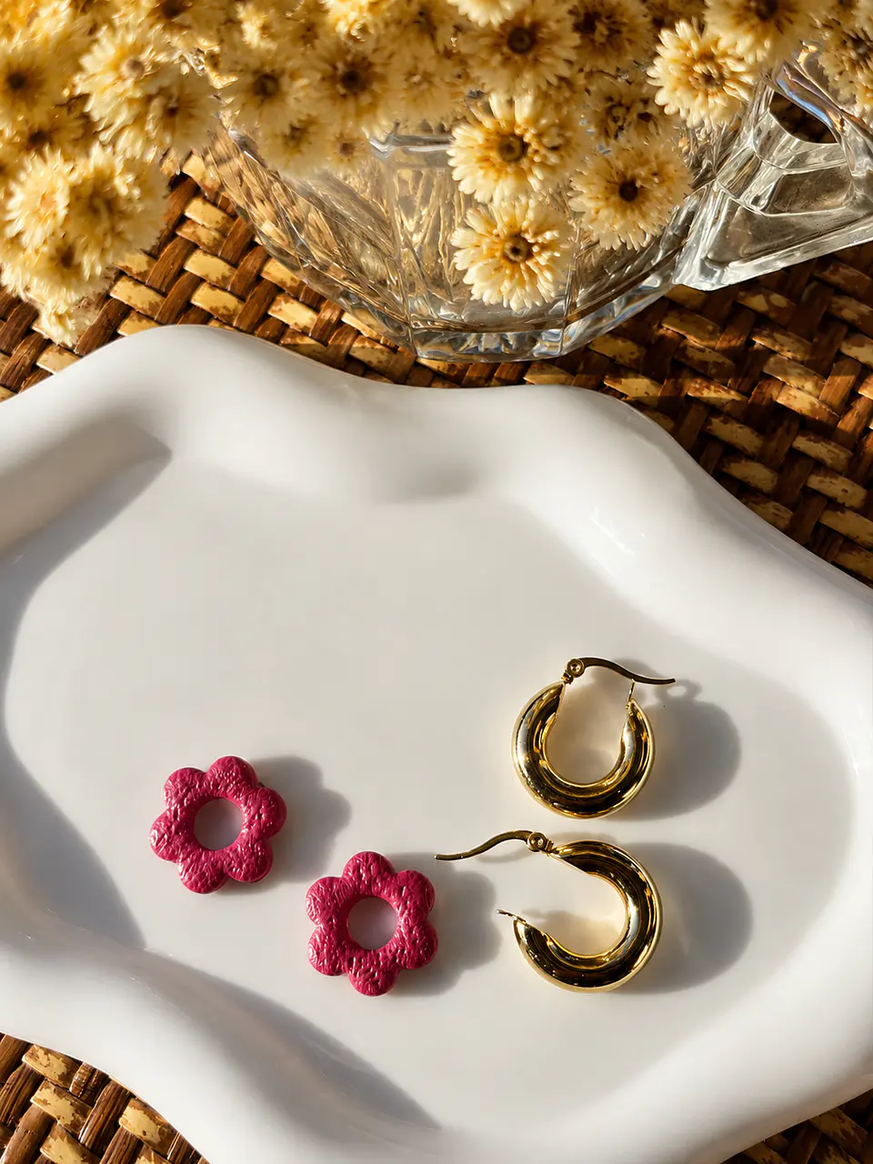 🌺 Mini Charm Flor Borgoña 🌺 2