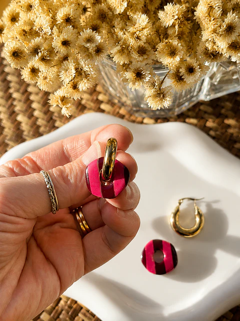 🐆 Charm Circular Rayas Pop 🐆