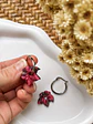 🐆 Charm Flor Animal Print Borgoña_2 🐆 - Miniatura 1