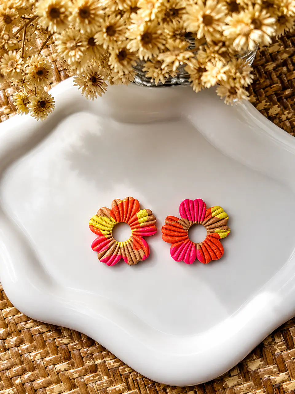 🌸 Charm Flor Rayada Tropical 🌸 4