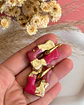 🌸 Charm Ondulado Fucsia con Pan de Oro 🌸 - Miniatura 1