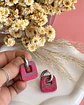 🌸 Charm Cuadrado Fucsia y Malva 🌸 - Miniatura 2