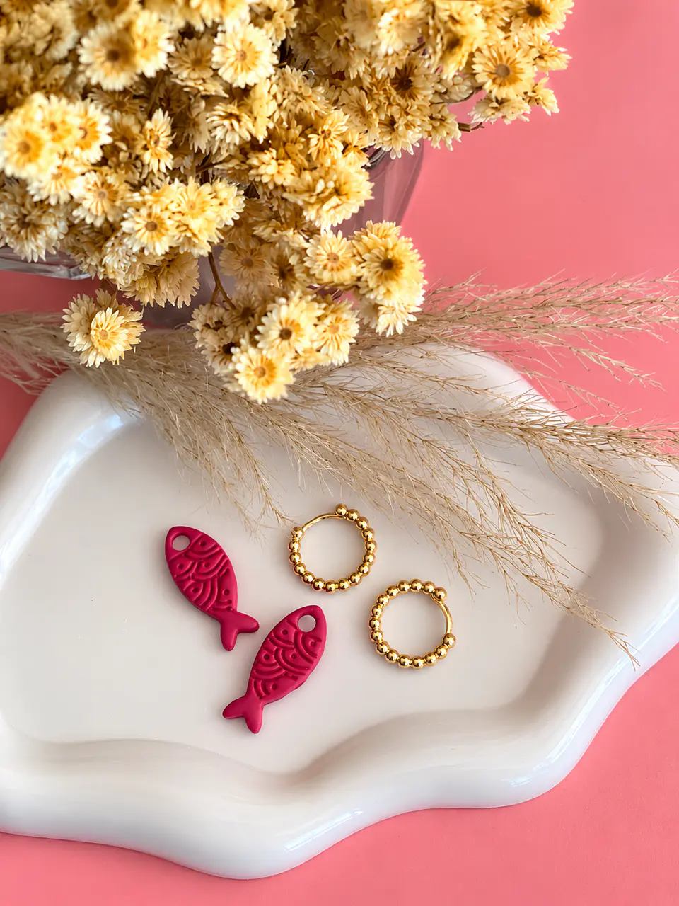 🐟 Charm Pez Rojo Fucsia 🐟 3