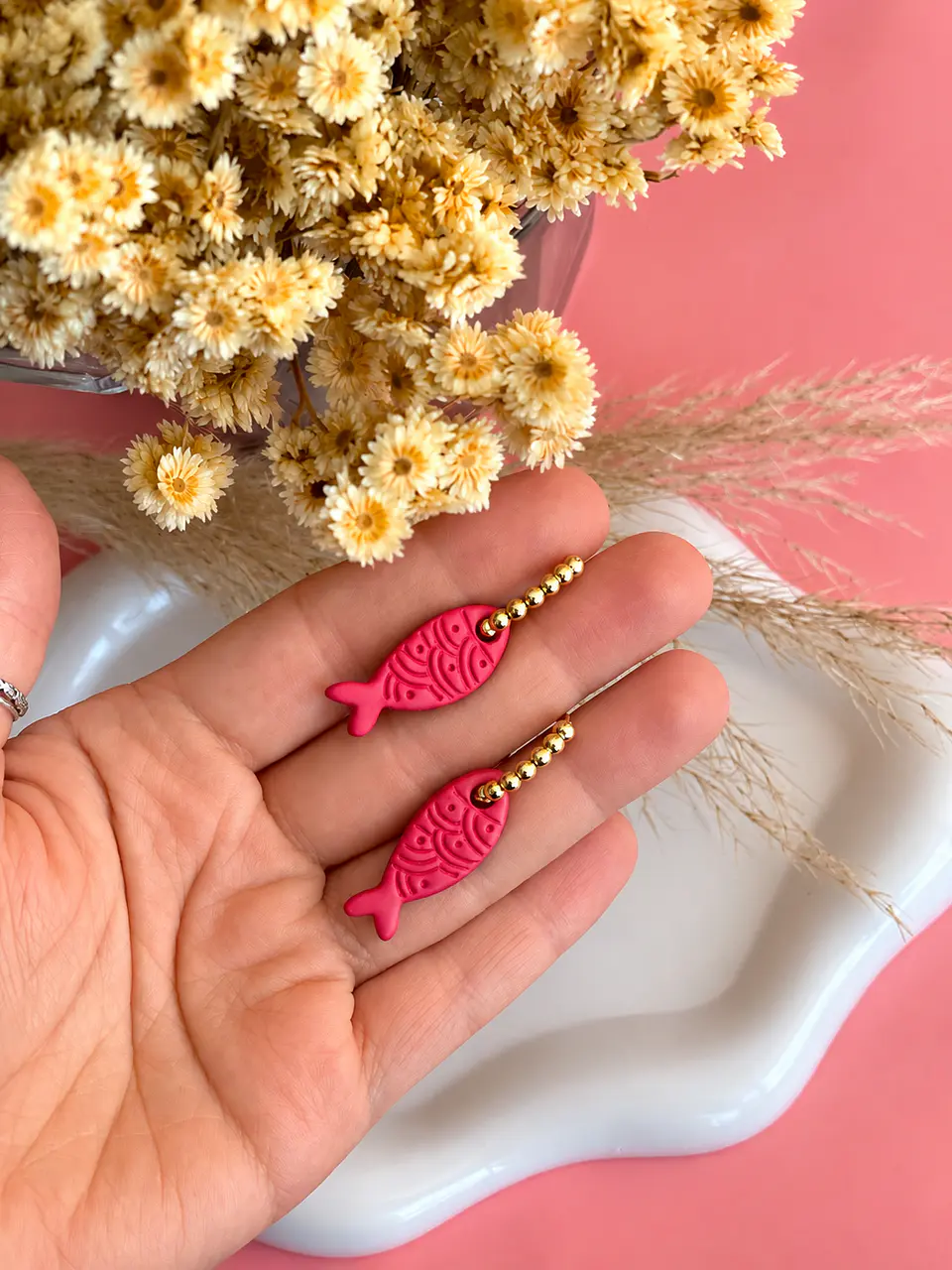 🐟 Charm Pez Rojo Fucsia 🐟 4
