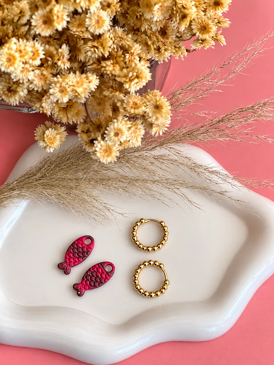 🐟 Charm Pez Fucsia y Burdeo 🐟 2