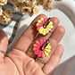 🌼 Charm Flor Degradé Fucsia y Amarillo 🌼 - Miniatura 3