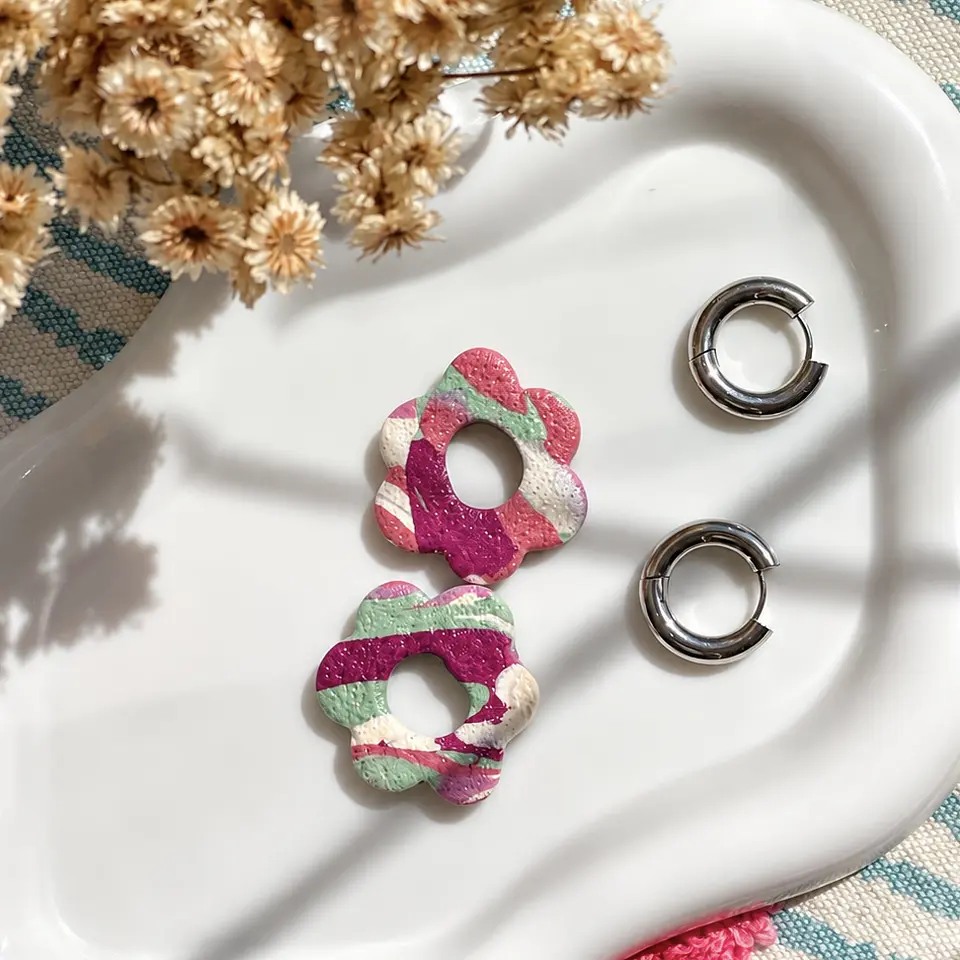 🌸 Charm Flor Marmoleada Frutilla 🌸 1