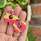 🌺 Charm Flor Degradé Fucsia y Amarillo 🌺 - Miniatura 3