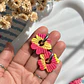 🌺 Charm Flor Degradé Fucsia y Amarillo 🌺 - Miniatura 4