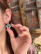 🌸 Charm Flor Verde y Rosa Jaspeado 🌸 - Miniatura 2