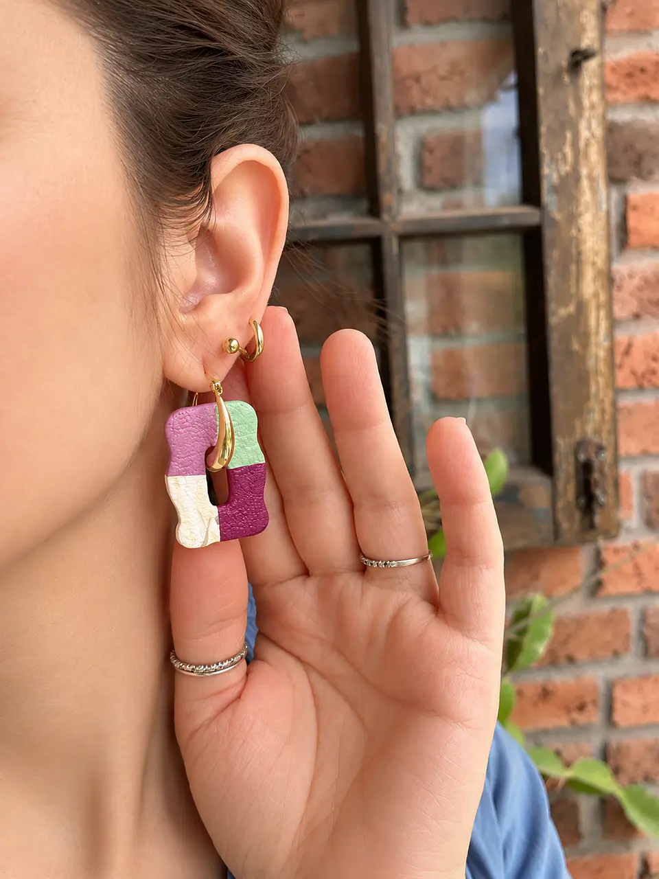 🩷 Charm Orgánico Bloques de Color 🩷 3