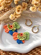 🌈 Charm Flor Multicolor y Dorado 🌈 Incluye Argolla - Miniatura 1
