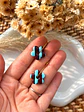 🩵 Charm Mini Flor Celeste y Borgoña 🩵  - Miniatura 1
