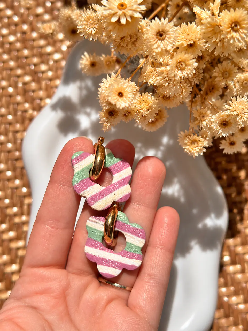 🩷 Charm Flor Rayas Pastel 🩷 1
