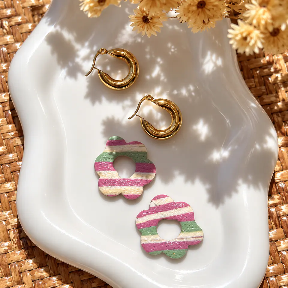 🩷 Charm Flor Rayas Pastel 🩷 2
