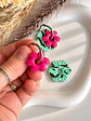 🩷 Set Flor Menta y Frutos Rojos 🩷 Incluye Argollas - Miniatura 7