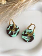 🤎 Set Geométricos Chocolate Menta 🤎 Incluye Argollas - Miniatura 1