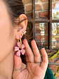 🩷 Set Flor Destello 🩷 Incluye Argollas - Miniatura 4